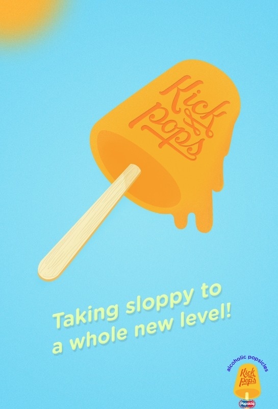 Lol! #popsicles #alcoholic #kick #illustration #pops #typography