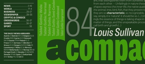 Tablet Gothic Type Together : High quality fonts and custom type design #fonts