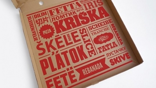 Szelet | Lovely Package #red #slice #pizza #type #typography