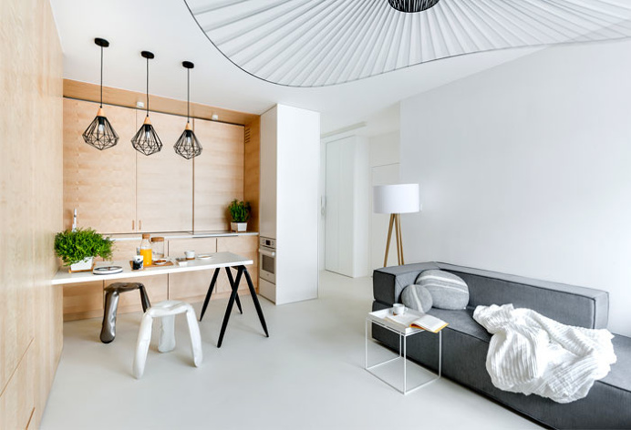Apartment with a Custom-Made Plywood Interior - InteriorZine #decor #interior #home