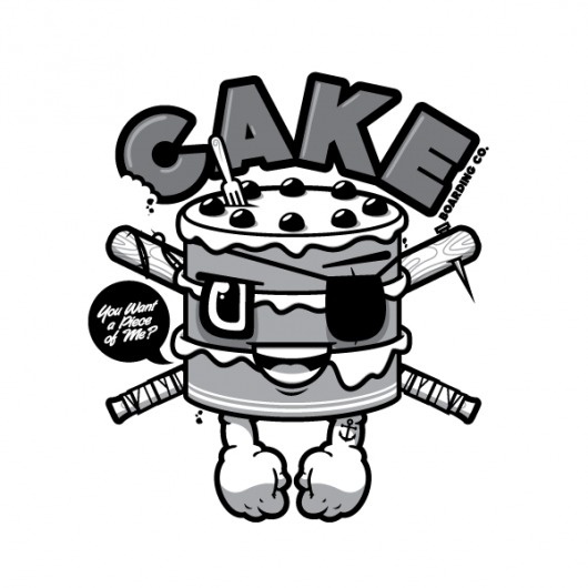 Branding & Textile Design 2011 on the Behance Network #cake #illustration #rude