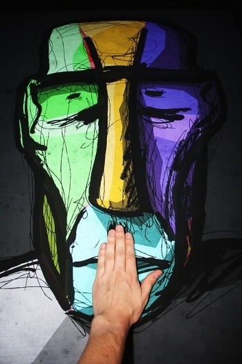 Sad Head on the Behance Network #van #head #kan #luc #poster #sad