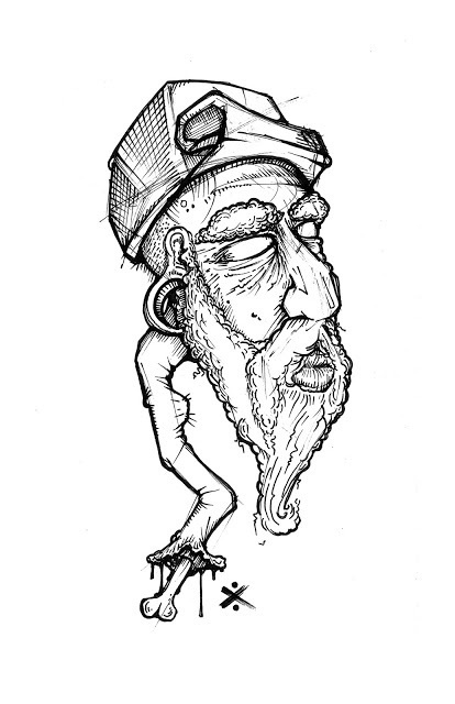 12.4.13 #old #ink #grotesque #drawing #sketch