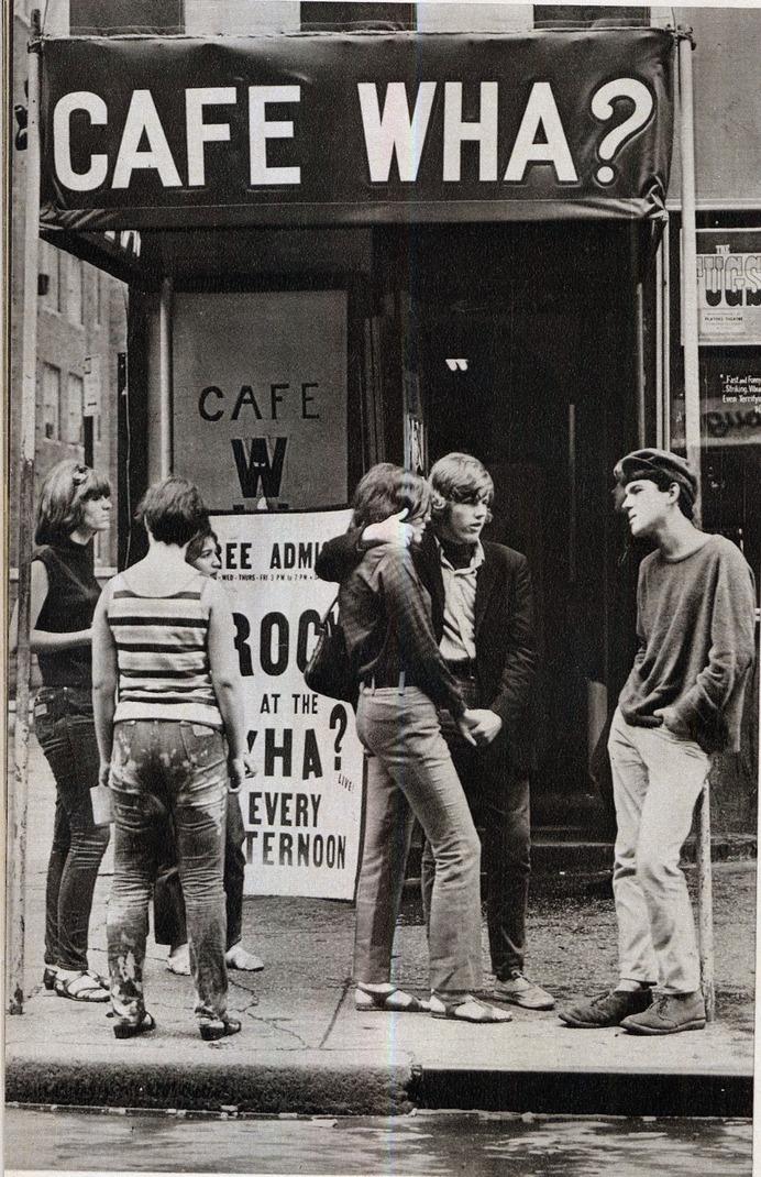 Pictures of Cafe Wha? in the 1960s ~ Vintage Everyday