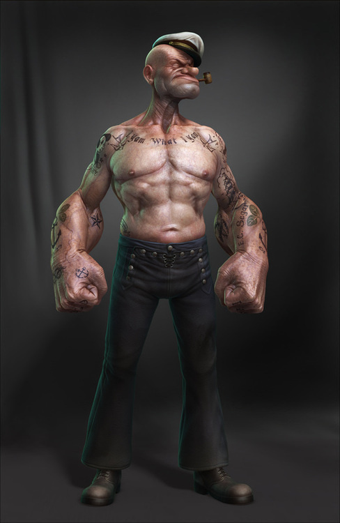 Designersgotoheaven.com Popeye byÂ Lee Romao. #popeye