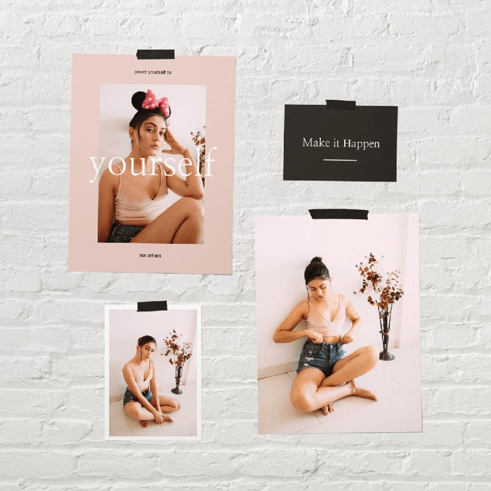 Mood Board Mockup Scene #mockup #paper #branding #identity #moodboard #mood