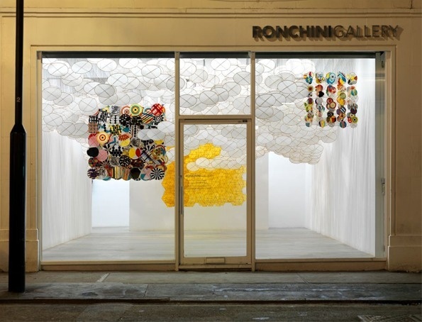 It's Nice That : Jacob Hashimoto's high-flying installation is a real wonder at the Ronchini Gallery #design #kite #art