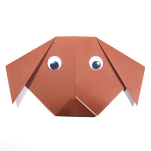 How to make an easy origami dog (http://www.origami-make.org/howto-origami-dog.php)