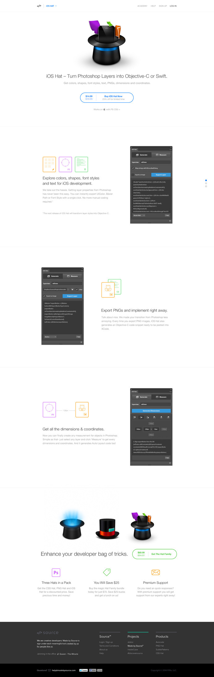 iOS Hat Landing page by David Stefanides #page #site #design #product #web #landing