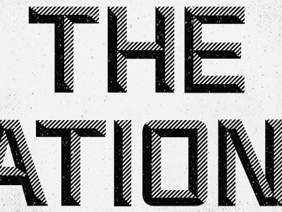Dribbble - The National by Paul Price #typography