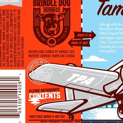 Brindle Dog Brewing Co. Artwork #packaging #beer #label