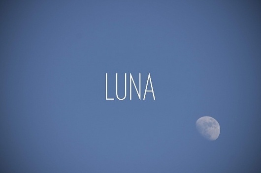 Photography - DIRECTION of STUFF MOSTLY ART #type #photo #luna #typography