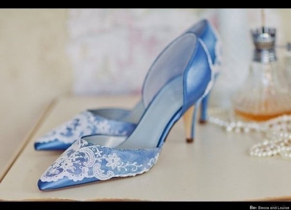 Etsy Weddings: Handmade Object Of The Week #blue #wedding #shoe