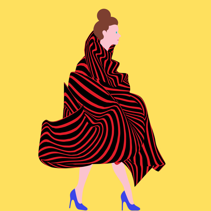Catwalk #2 - by @mkrnld #catwalk #fashion #3d #pattern #illustration #women #mkrnld #model