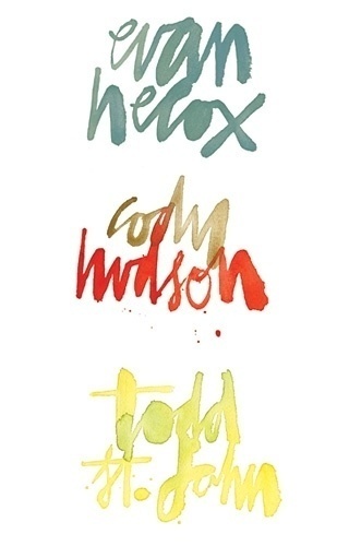 Evan Hecox lettering #lettering #hecox #evan #freehand