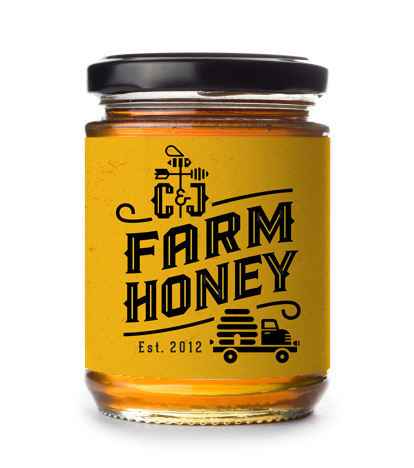 bee, honey, beehive, truck, farm, label, mike, bruner