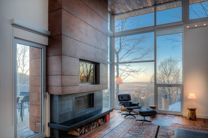 living room, Luc Plante architecture + design
