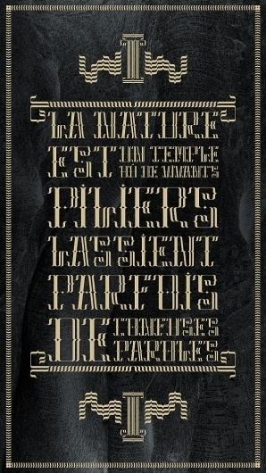 Dandy Collection Typeface / Font #1 / BAUDELAIRE / 2011 on the Behance Network