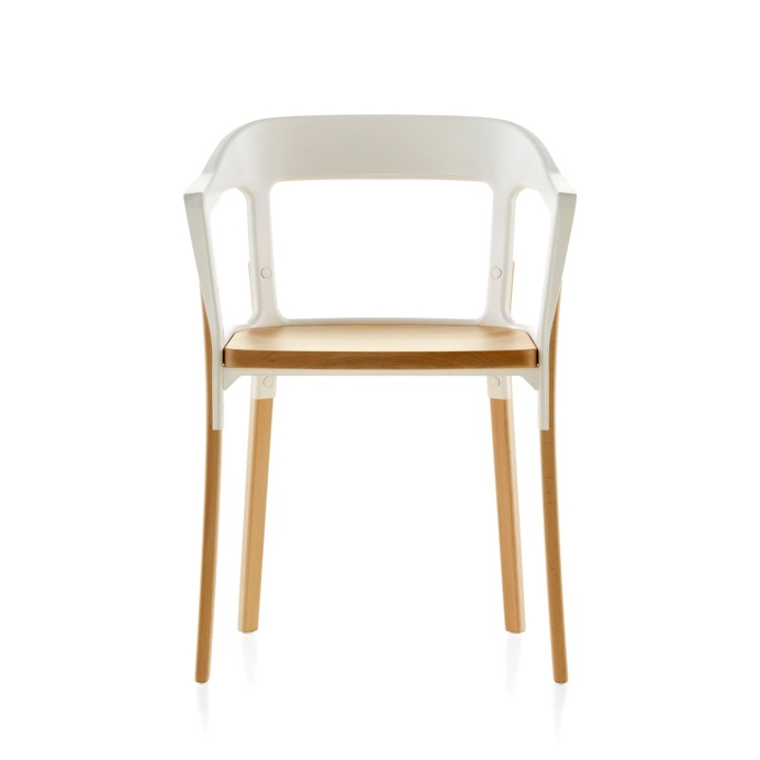 Steelwood Chair by Ronan & Erwan Bouroullec for Magis. #ronananderwanbouroullec #magis #steelwood #armchair