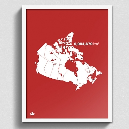Print : Size Matters #canada #map