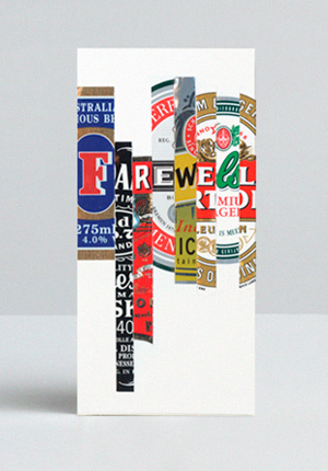 Farewell Drinks Dan Gladden — Design+Direction #alcohol #advertising