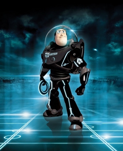 Tron - Buzz enters the Grid by ~iamclu #buzz #lightyear #tron