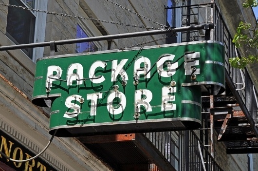 All sizes | Neon Package Store Sign - Great Barrington, Massachusetts | Flickr - Photo Sharing! #store #vintage #signs #signage #antique #package #neon