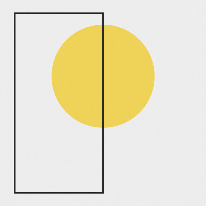 //// #geometry #abstraction #yellow #shapes #circle #minimalist