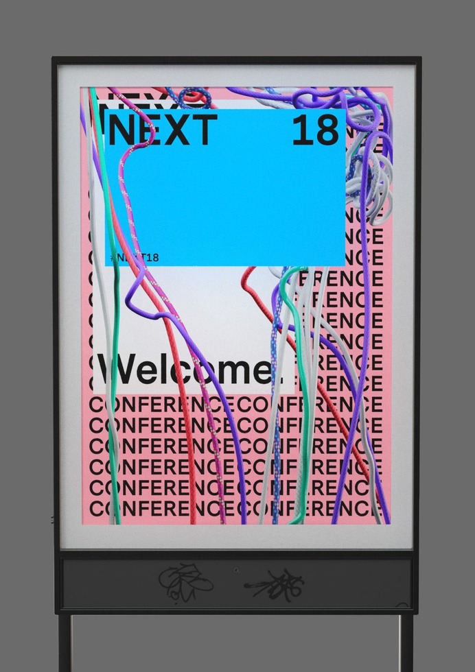 NEXT18 in 3D - Mindsparkle Mag Vincent Schwenk created a 3D Design and Animation for the Next Conference 2018 in Hamburg. #logo #packaging #identity #branding #design #color #photography #graphic #design #gallery #blog #project #mindsparkle #mag #beautiful #portfolio #designer