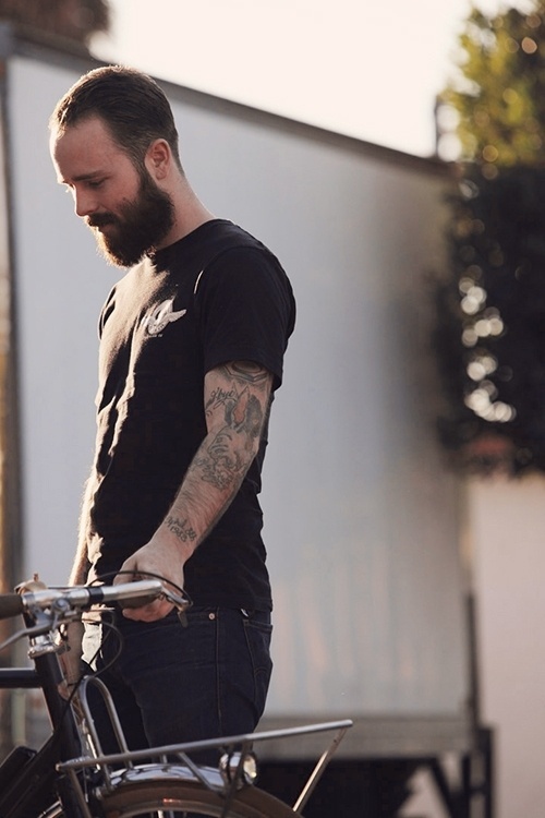 Convoy #bicycle #beard #tattoos