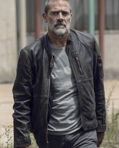 Jeffrey Dean Morgan Walking Dead Leather Jacket