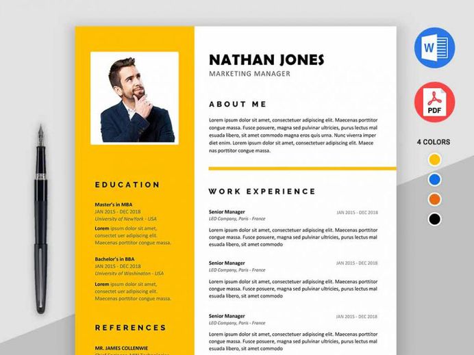 Assure Resume - Free Modern Resume Template for MS Word