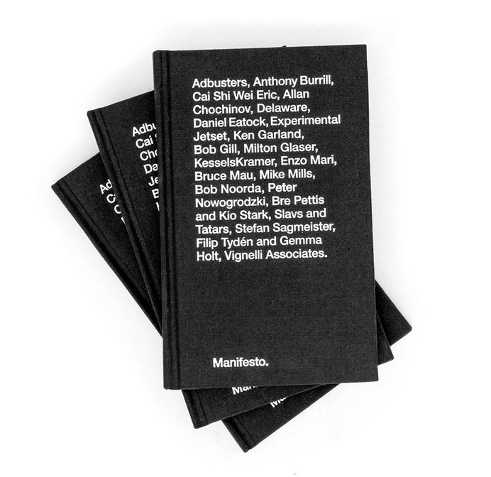 Manifesto by Tankboys #book #black #minimalism #cover #typography