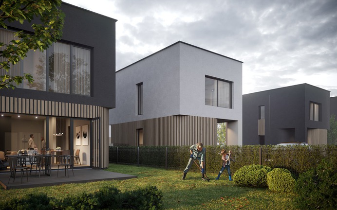 Eksterjero vizualizacijos. Ringaudai. Architektai: AG studija - dizonaurai