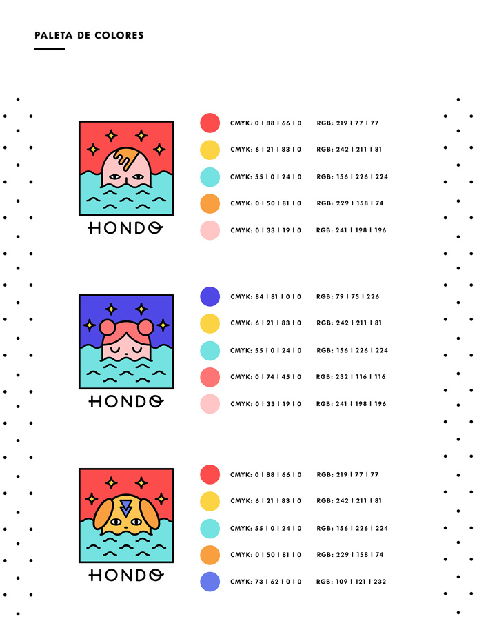 Hondo Estudio minimal flat colorful illustration Camilla Zamora Santiago Chile mindsparkle mag
