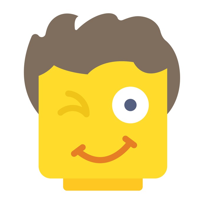 See more icon inspiration related to lego, face, wink, emoticon, smiley, emotion, people, feelings, smiling and interface on Flaticon.