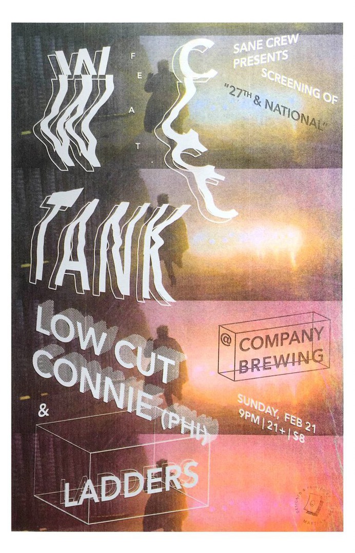 WC Tank 27th & National Gig Poster