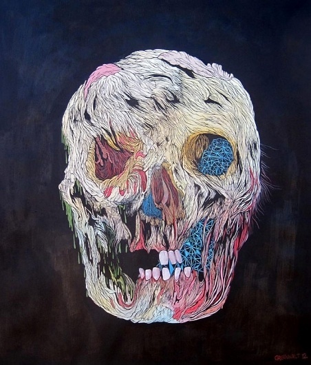 Scott Greenwalt - New Works #paint #art #skull