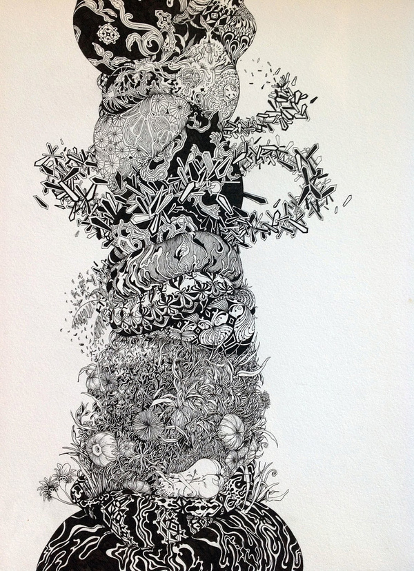 Traveling to the Spirit World with Herbert Baglione | Hi Fructose Magazine #ink