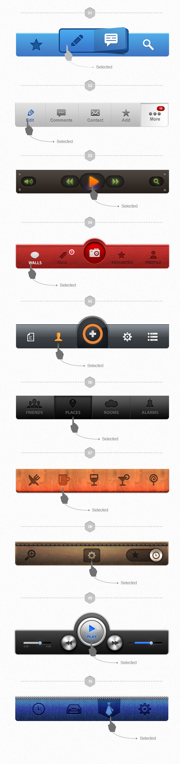 UI Pack for iOS – Build Apps. Awesomely! #tab #apps #design #ui #iphone #bar #mobile #ios