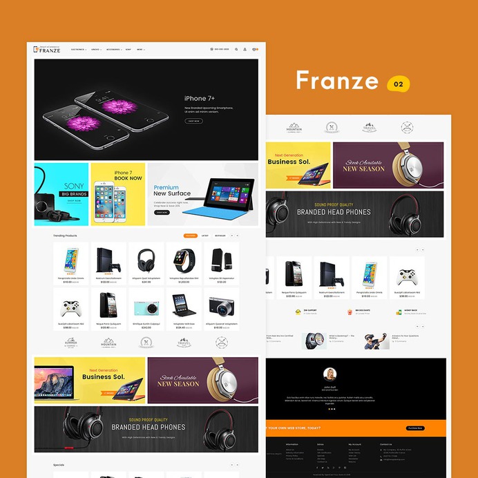 Franze - Woocommerce Muti-Purpose Responsive Theme | TemplateTrip