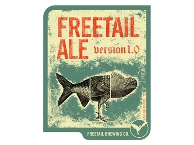 Dribbble - Freetail Ale 2 by Luke Miller #beer #label #illustration #brewing #poster