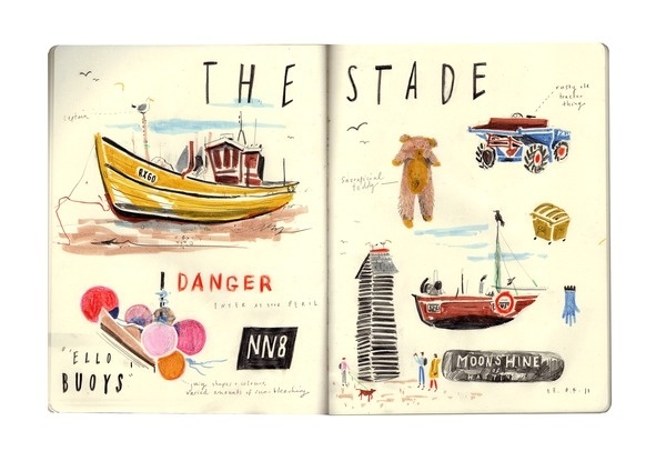 11. STADE #bear #illustration #boat #sketchbook
