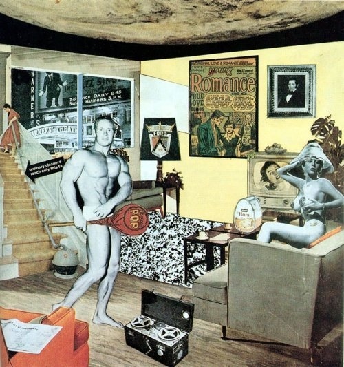 Just What Is It that Makes Today's Homes So Different, So Appealing? by Richard Hamilton #history #pop #illustration #photography #art #collage