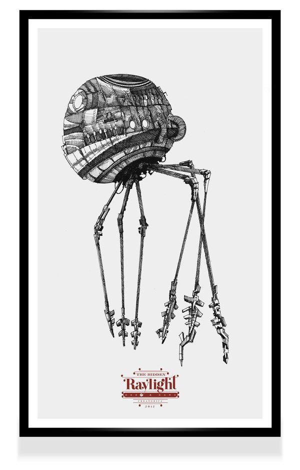 dark raylight #ink #illustration #traditional #poster #character