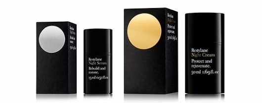 Restylane - TheDieline.com - Package Design Blog #circle #metallic #balck