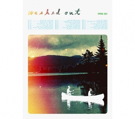 Washed Out (Spring 2012) - SCOTT CAMPBELL #scott #screenprint #campbell #poster
