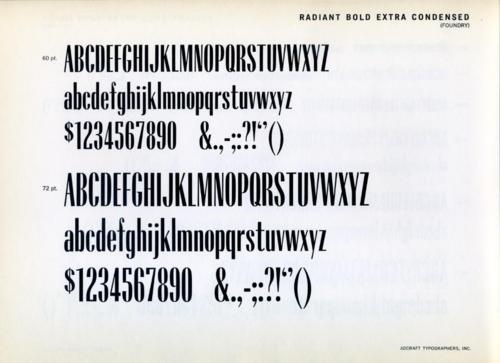 Daily Type Specimen | Radiant was designed by R. Hunter Middleton and... #typography