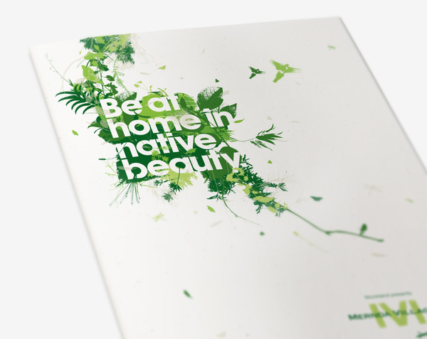 Brochure design idea #369: Mernda Village #stockland #flora #plants #design #fauna #exhibition #nature #wall #real #leaves #...