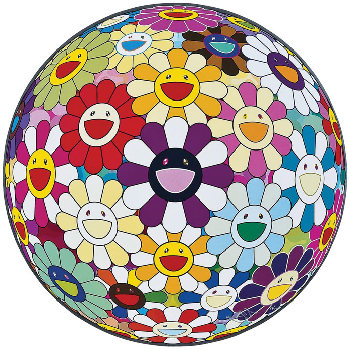 Takashi Murakami Flower Ball (3D) Sexual Violet No. 1, 2013